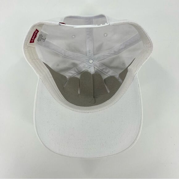 Levi’s SnapBack Baseball Hat White Red One Size NEW - Picture 7 of 9